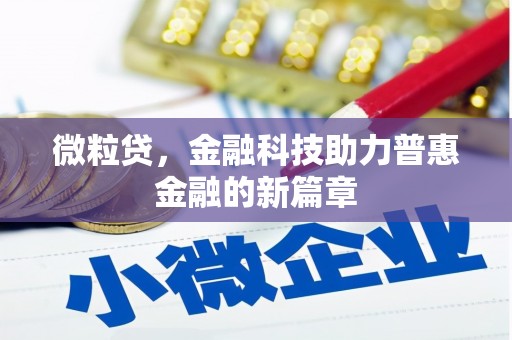 泰山微粒贷，金融科技助力普惠金融的新篇章