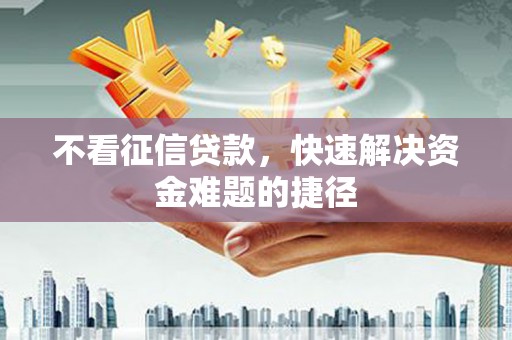 泰山不看征信贷款，快速解决资金难题的捷径