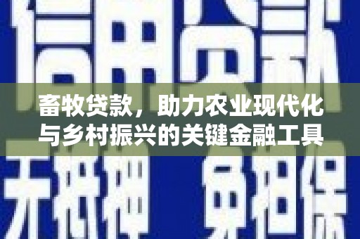 泰山畜牧贷款，助力农业现代化与乡村振兴的关键金融工具