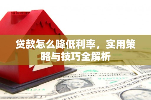 泰山贷款怎么降低利率，实用策略与技巧全解析