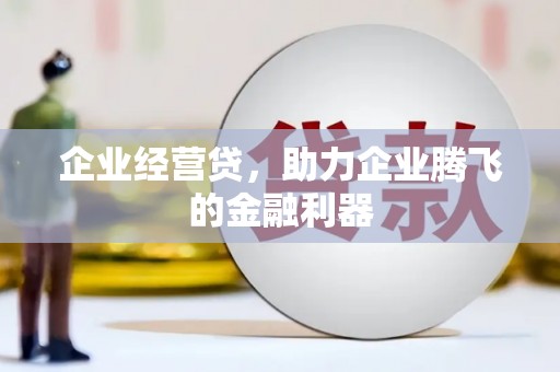 泰山企业经营贷，助力企业腾飞的金融利器
