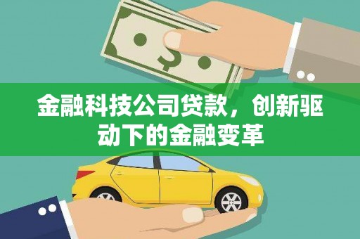 泰山金融科技公司贷款，创新驱动下的金融变革