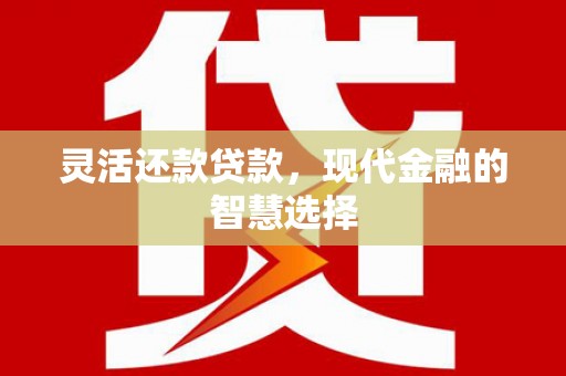 泰山灵活还款贷款，现代金融的智慧选择