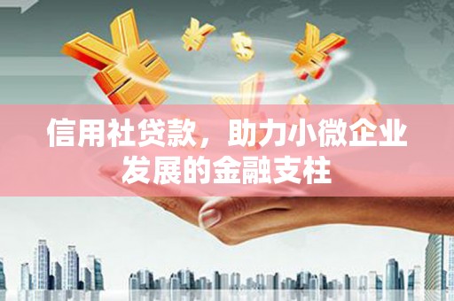 泰山信用社贷款，助力小微企业发展的金融支柱