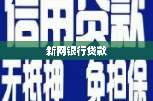 泰山新网银行贷款