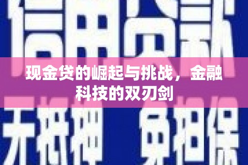 泰山现金贷的崛起与挑战，金融科技的双刃剑