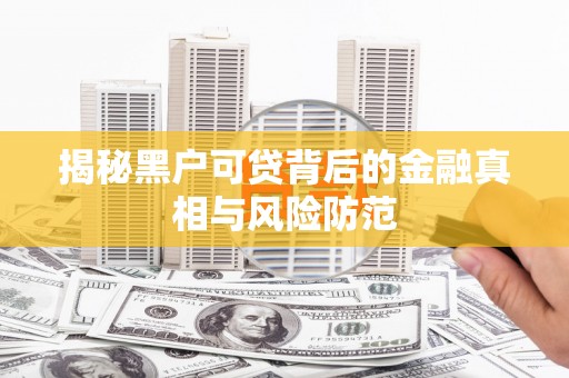 泰山揭秘黑户可贷背后的金融真相与风险防范