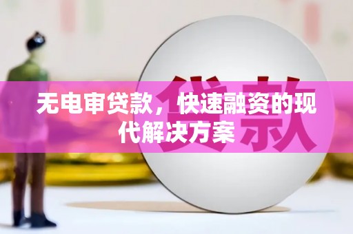 泰山无电审贷款，快速融资的现代解决方案