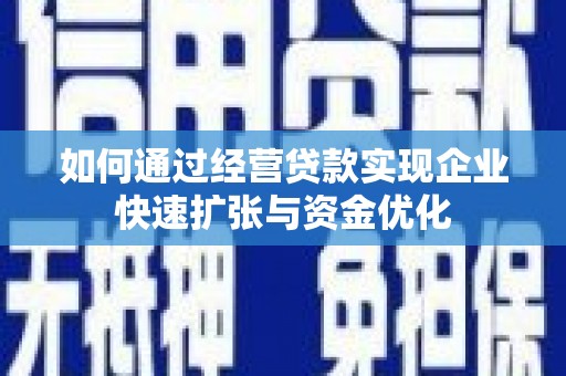 泰山如何通过经营贷款实现企业快速扩张与资金优化