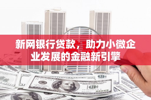 泰山新网银行贷款，助力小微企业发展的金融新引擎