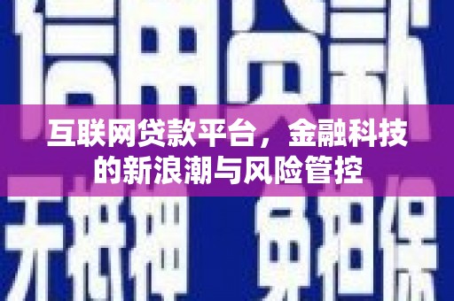 泰山互联网贷款平台，金融科技的新浪潮与风险管控