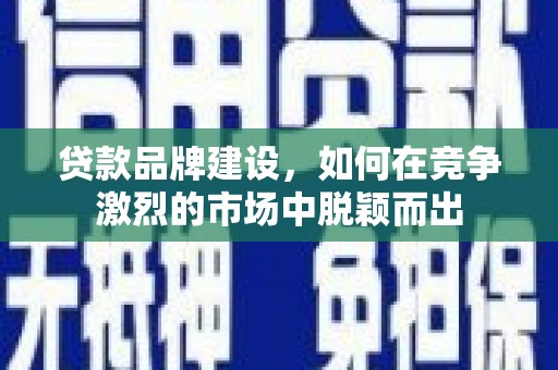 泰山贷款品牌建设，如何在竞争激烈的市场中脱颖而出