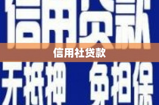 泰山信用社贷款