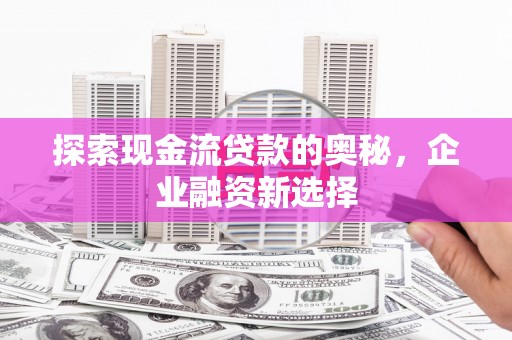 泰山探索现金流贷款的奥秘，企业融资新选择