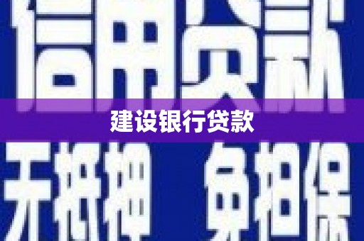 泰山建设银行贷款