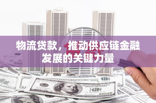 泰山物流贷款，推动供应链金融发展的关键力量