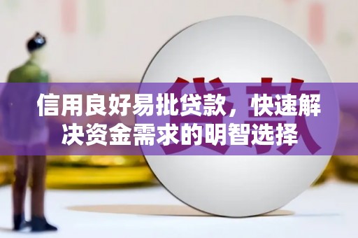 泰山信用良好易批贷款，快速解决资金需求的明智选择