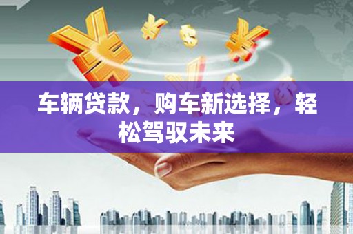 泰山车辆贷款，购车新选择，轻松驾驭未来