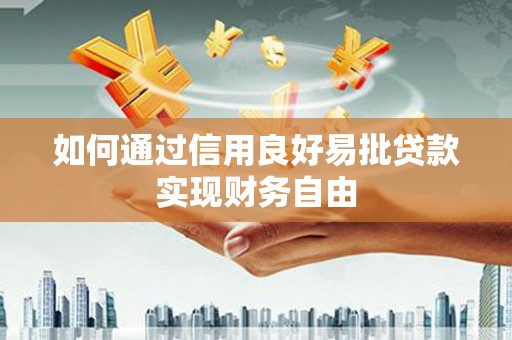 泰山如何通过信用良好易批贷款实现财务自由