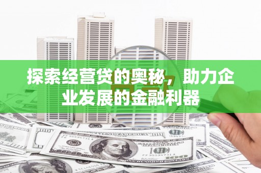 泰山探索经营贷的奥秘，助力企业发展的金融利器