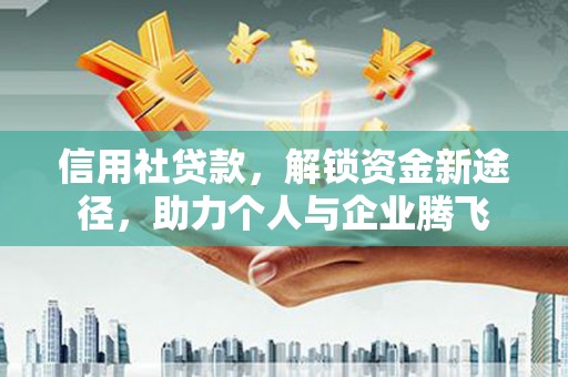泰山信用社贷款，解锁资金新途径，助力个人与企业腾飞