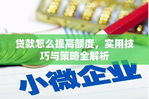 泰山贷款怎么提高额度，实用技巧与策略全解析