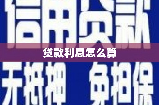 泰山贷款利息怎么算